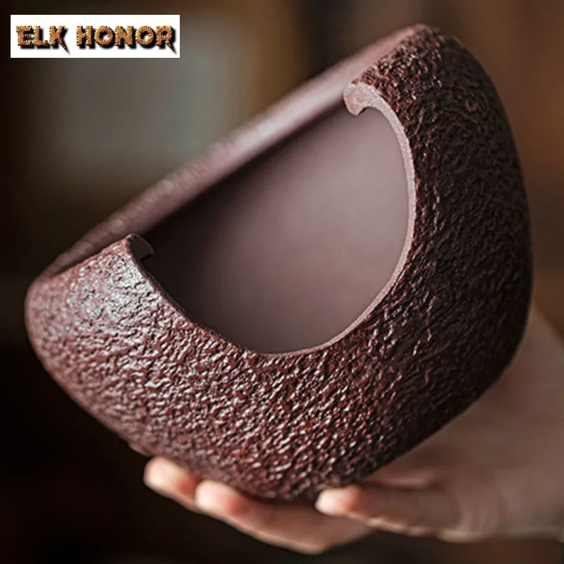 Retro Coarse Pottery Tea Warmer Holder Tea Pot with Candle Warmer Set Stove Household Kettle Stand Carbon Furnace Drinkware