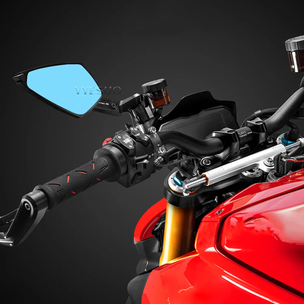DUCATI Streetfighter V4 용 액세서리, 오토바이 LED 거울, LED 방향 지시등 포함, Streetfighter V4 사이드 미러
