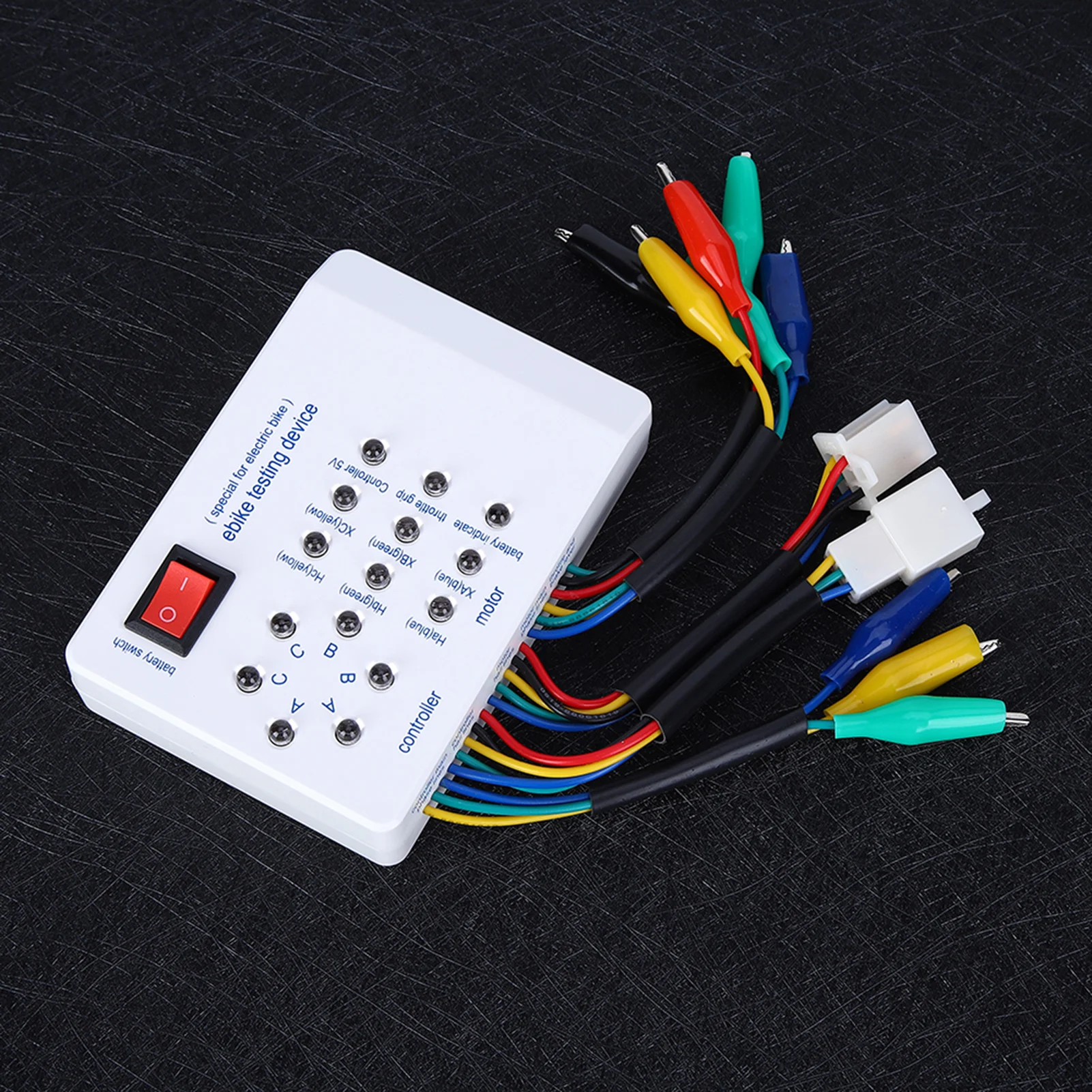 Electric For Bike Controller Tester, Brushless Motor Hall Sensor Detector, Ebike Motor Phase Angle Analyzer, Scooter Throttle Diagnostic Tool With 36 Wiring Options