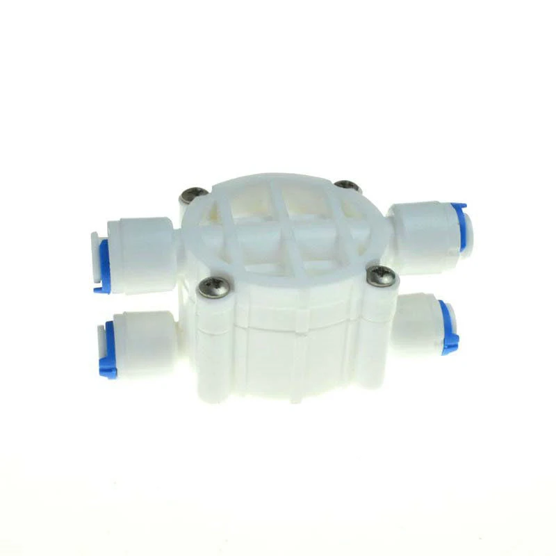 1/4" OD Hose Connection Auto Shut Off 4 Way Valve for RO Water Reverse ST029