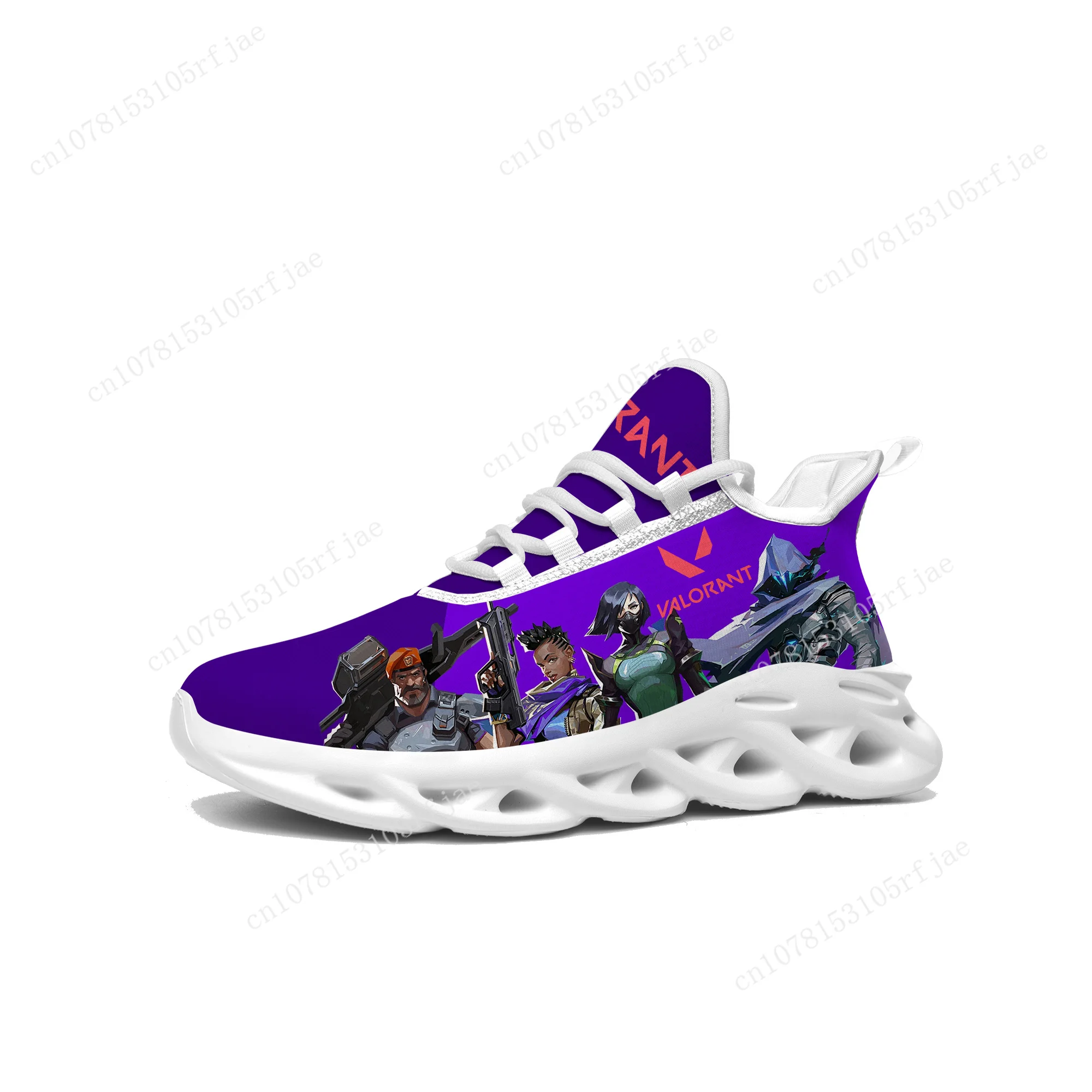 Agent Manga Cartoon Game Valorant Sneakers Mens Womens Teenager Sports Running Shoes High Quality Custom Built Lace Up Shoes