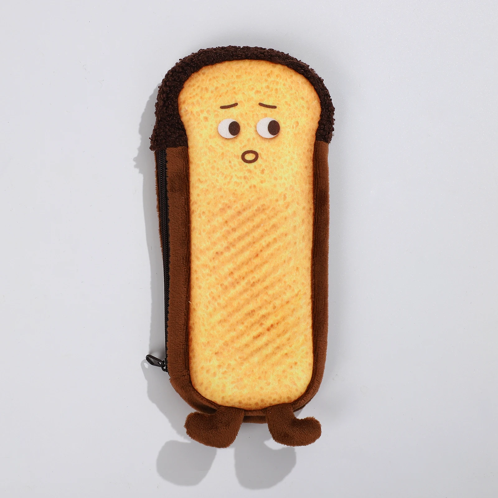 Creative Cute Bread Pencil Case, Simulation Toast Hot Dog Bread Character Pencil  Holder Pouch, Soft Stuffed Zipper Pencil Box - AliExpress