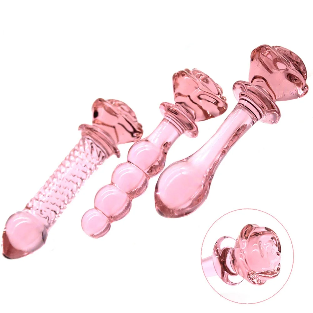 Kristallglas Dildo Und Analplug Set Für Erotische Stimulation_voghion.com