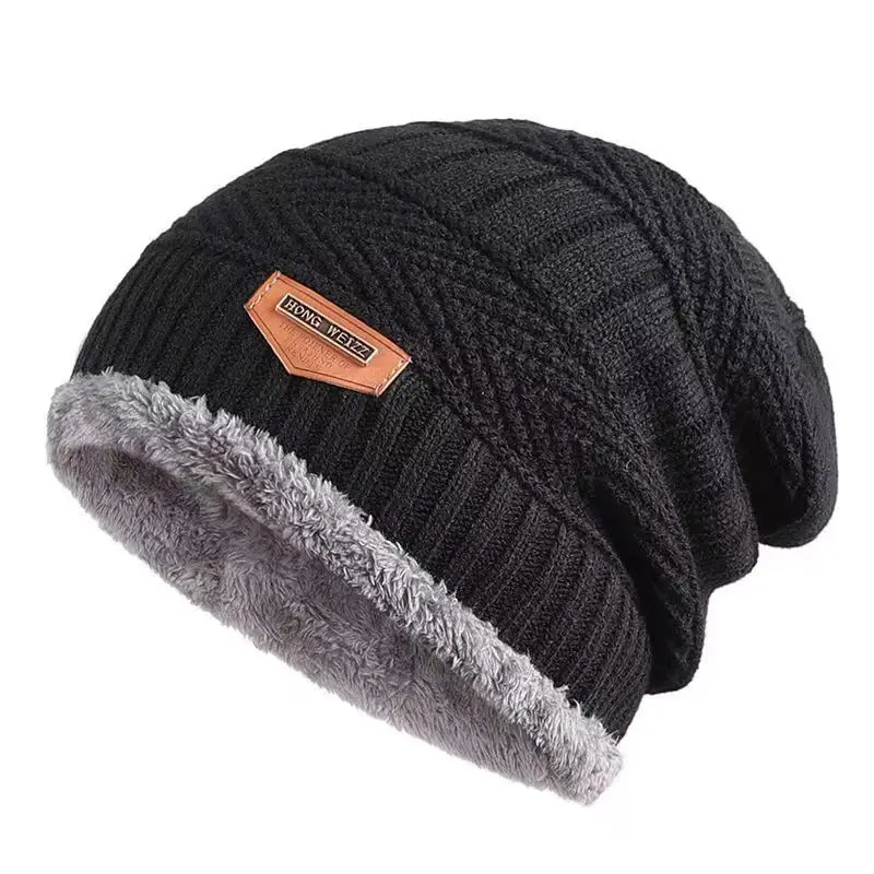 Knitted Hat Autumn Winter Ear Protector Outdoor Cycling Beanie