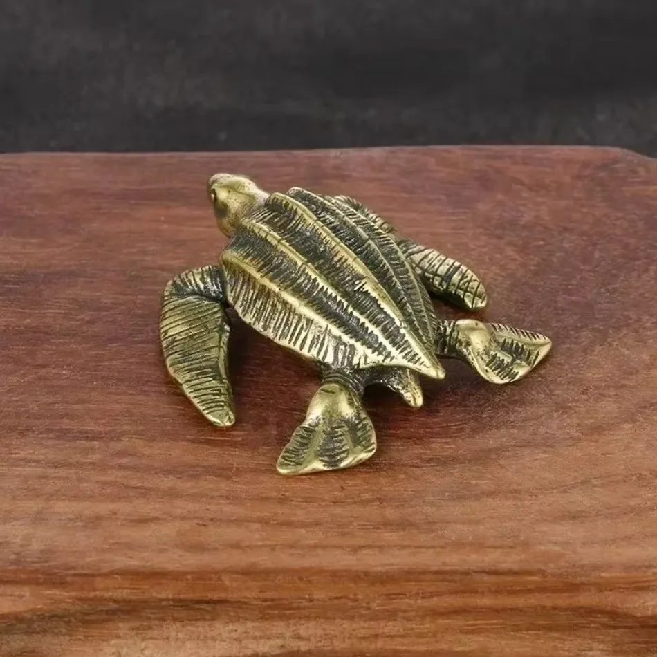 1 Pcs Turtle Brass Clothes Cupboard Door Handle Turtle Drawer Copper Fittings Living Room Bedroom Wall Decorations