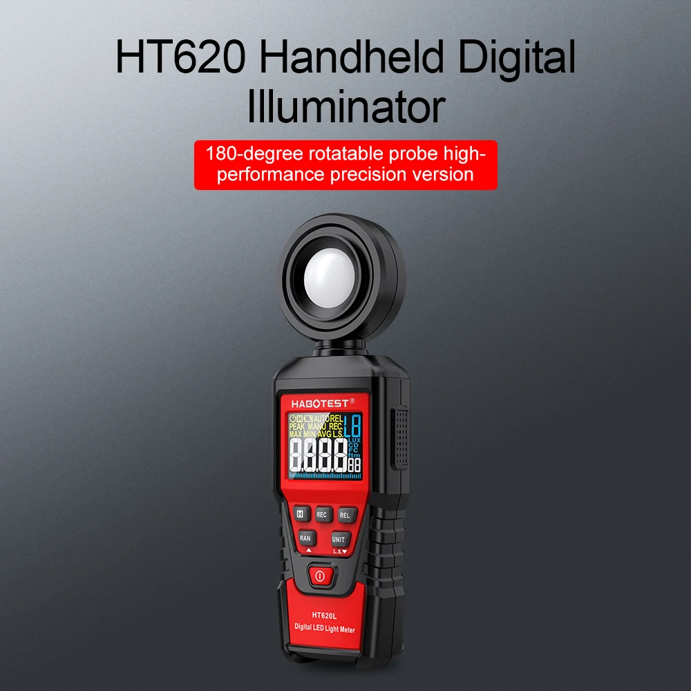 Illuminometr cyfrowy miernik luksów 0-100000LUX/FC miernik światła Lux/FC pomiar czujnik testera fotometr środowiskowy miernik