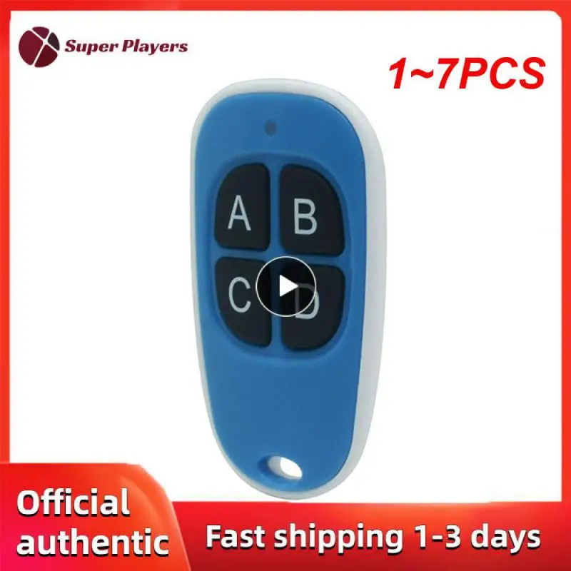 

1~7PCS lot 433 mhz Colorful Cloning Remote Control Electric Copy Controller Wireless Transmitter Switch 4 Keys Car Key Fob