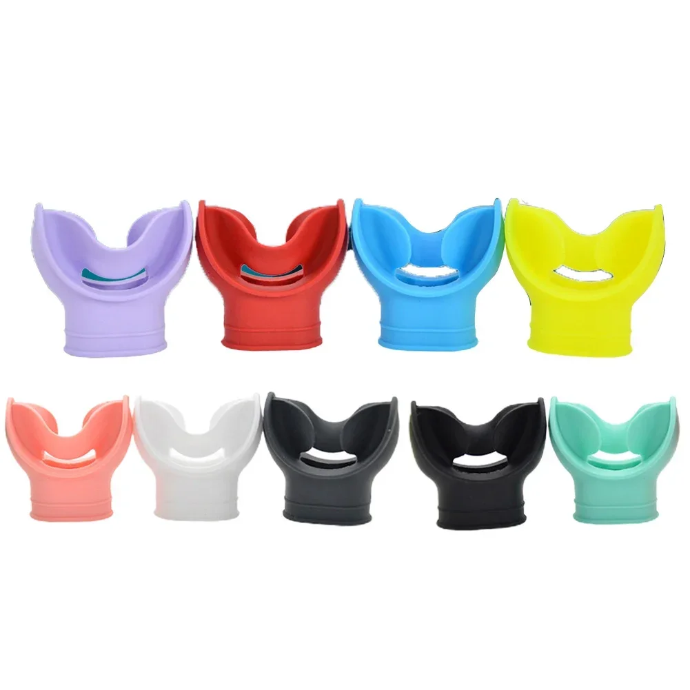 Diving Snorkel Octopus Regulator Bracket Silicone Scuba Diving Snorkel Regulator Silicone Mouthpiece Bracket Holder Swimming Equipment