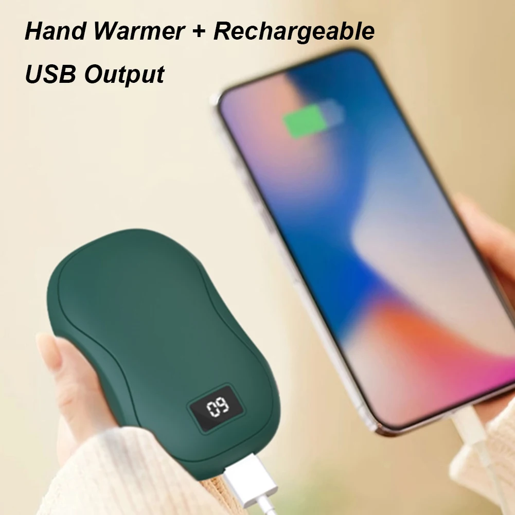 Portable Hand Warmer Xiaomi Portable Hand Warmer With Capacity Digital Display Fast Heating Double Sided Warmth Winter