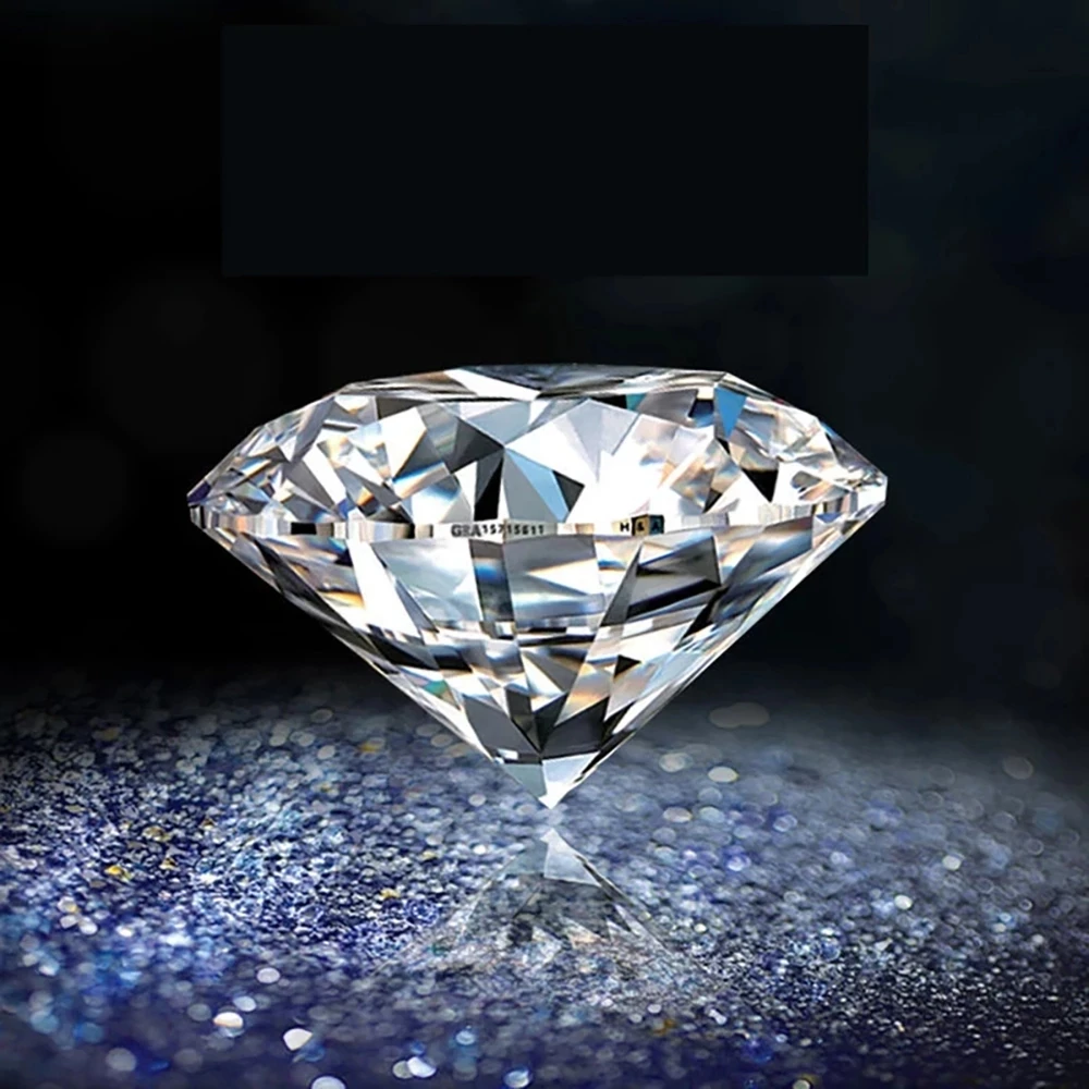 Moissanite Round Brilliant Cut 6.5MM 1CT VVS1 D Color Diamond Tested Loose Gemstones Fine Jewelry IsRabbit