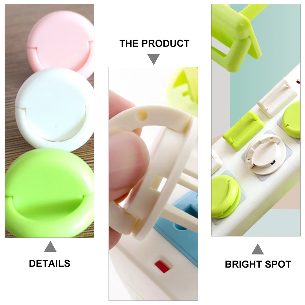 Kit Socket Protection Cover Child Proof Outlet Baby Electrical Protector Corner White Plug
