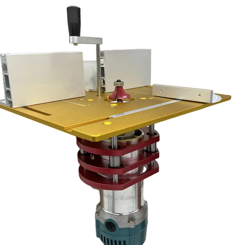 

Aluminum Alloy Router Plate Router Lift Kit Engraving Machine Lifting Table Woodworking Universal Router Lift Base