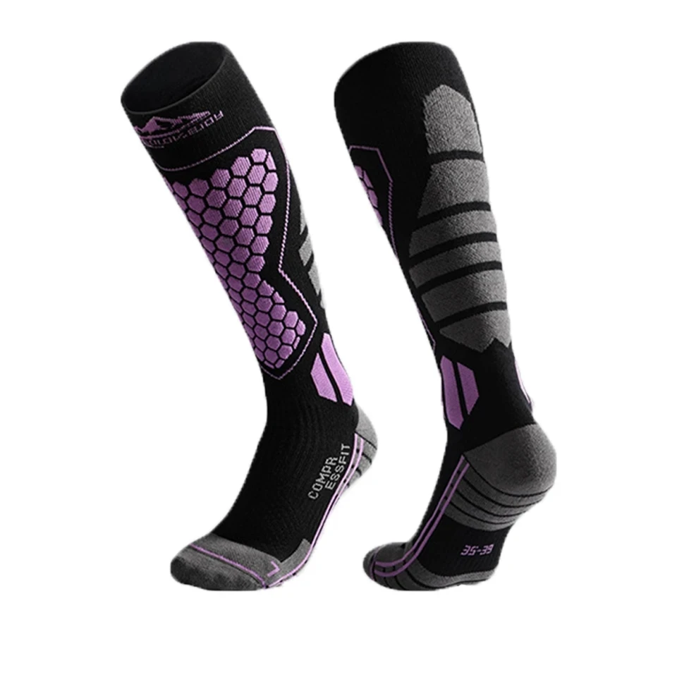 

Winter Warmth Wool Ski Socks Compression Anti-sprain Quick-drying Non-slip Outdoor Sport Long Tube Snow Socks Men Women Unisex