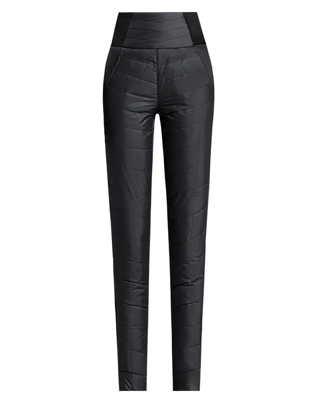 

2023 Winter women's down pants, thickened slimming white duck down pencil pants, large size down pants for outer wear