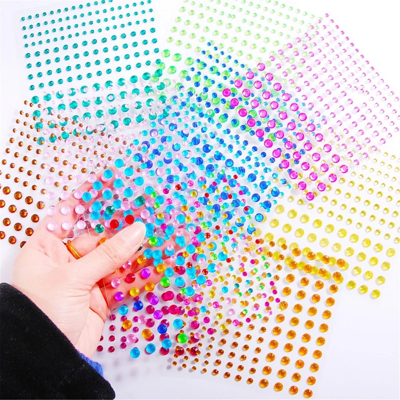 

New 3D Bright Stickers for Face Jewels Rhinestones Adhesive Glitters Face Festival Makeup Crystals Gems Jewelry Diamond Stickers