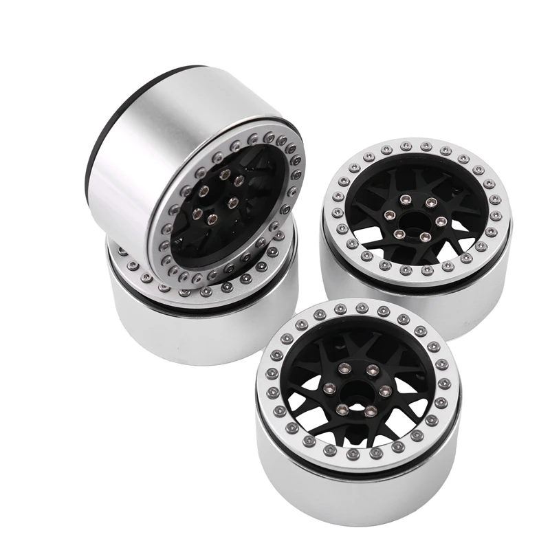 

4PCS CNC Metal 2.2 Beadlock Wheel Rim Hub For 1/10 RC Crawler Car Axial SCX10 Wraith RR10 Traxxas TRX4 TRX6