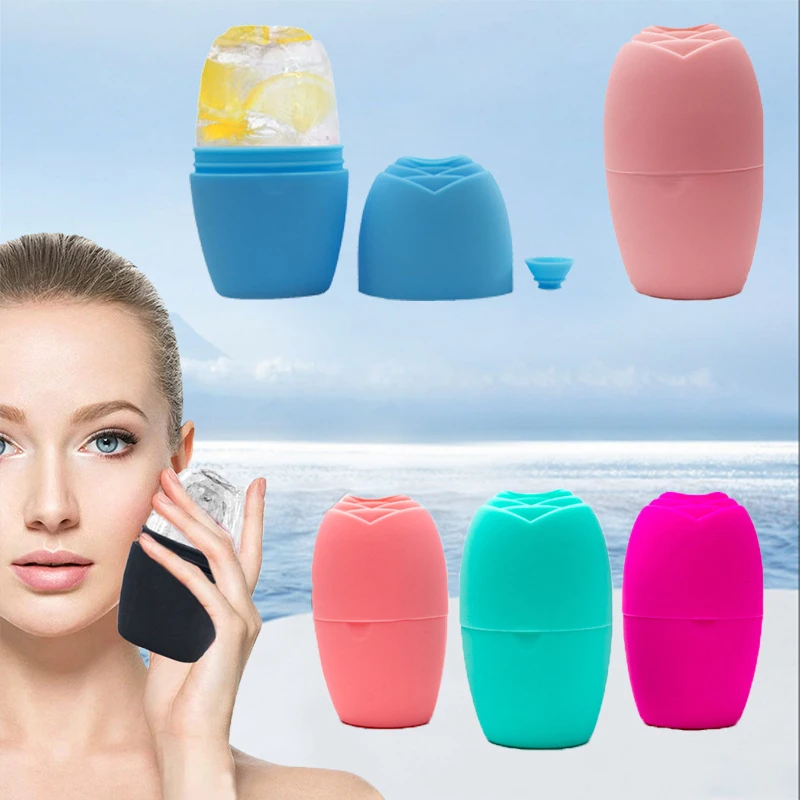 

Silicone Facial Mask Ice Grid Massage Facial Care Ice Mold Ice Roller Silicone Ice Roller for Face Makeup Tool