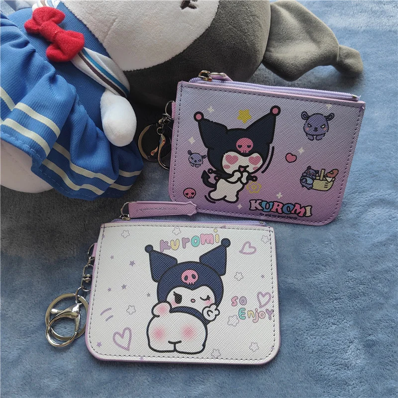 Sanrio Kuromi Wallet Coin Purse Bag Pouch Birthday Gift For Children Women Girls Boys