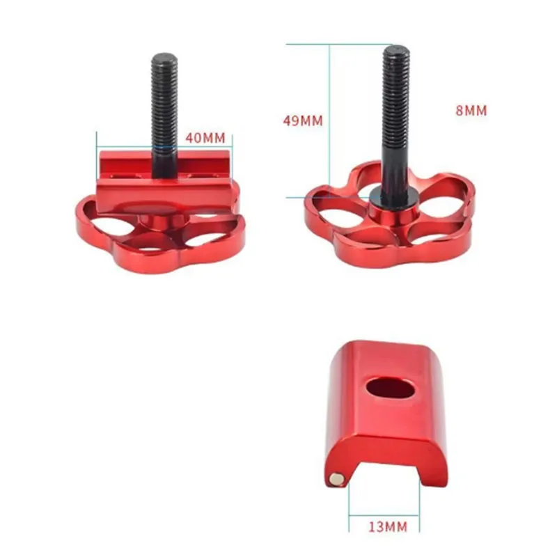 Description Picture 6 of itemFlower-Shaped Aluminum Alloy Bike Parts Fold Buckle Screw For Brompton Folding Bicycle Fold Frame Cycling Interface Fixing Screw