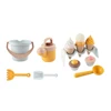 7pcs Beach Game Toy Premium ABS Children Beach Play Sand Tools Ice Cream Shape Sandbox Tools Portable for Children Kids for Fun 1
