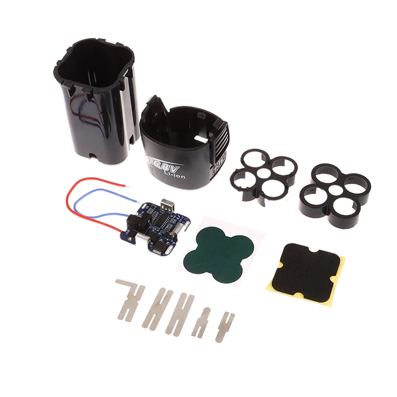 4S BMS 18650 리튬 배터리 보관함 16.8V BMS PCBA 홀더가 있는 전동 공구용 니켈 용량 라벨(배터리 없음)