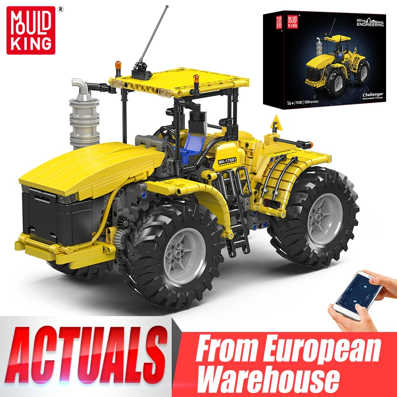 Zdalnie sterowany traktor przegubowy RC z klocków Mould King 17081/17082 z EU za $70.77 / ~266zł
