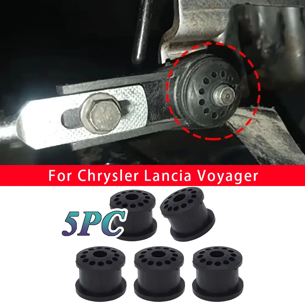5PC Rubber Bushing Chrysler Lancia Voyager Manual Transmission Gearbox Shift Lever Cable Linkage Repair Kit Replacement Part
