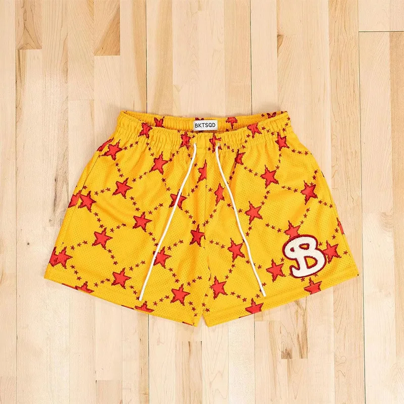 Summer Style American Mesh Shorts Men's Summer Loose Plus-size Speed Dry Running Fitness Basketball Enthusiasts 3