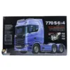 6X4 1/14 770S RC Tractor Truck 56373 Silver 3-speed Remote Control Painted Car Motor Model Kit Vehicle Toys for Boys 4