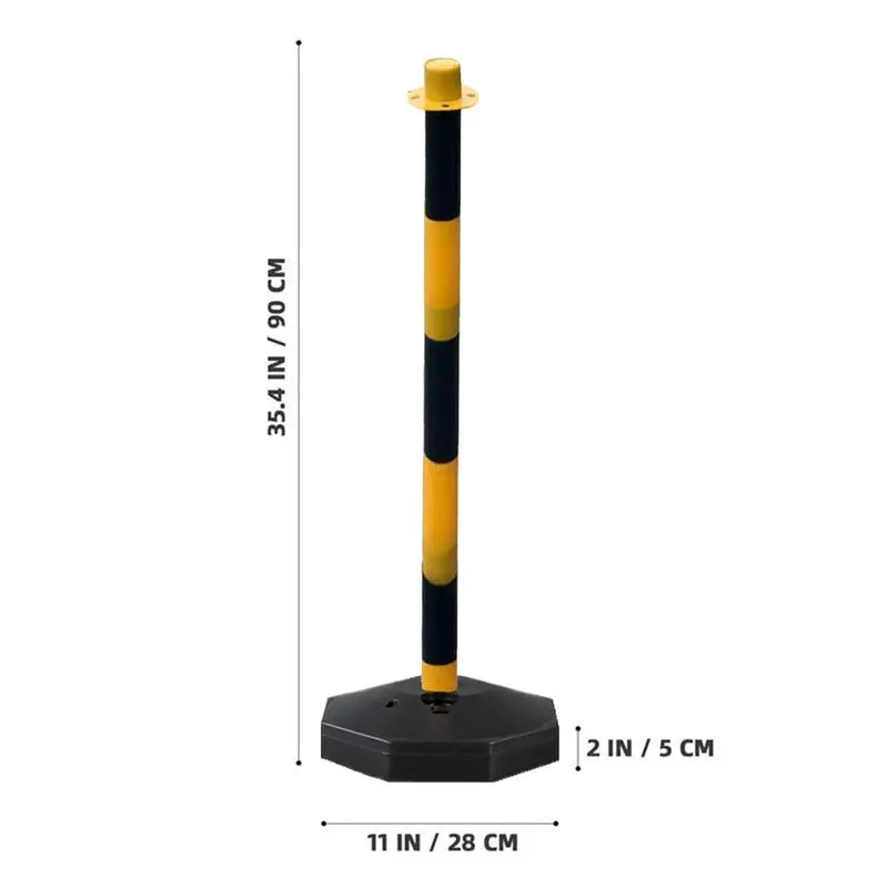 Traffic Delineator Post Cones Movable Traffic Pile Safety Warning Barriers Adjustable Safety Barriers Warning Column