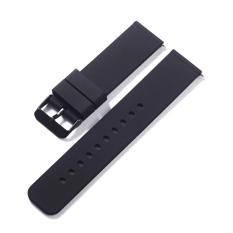 Waterproof Silicone Quick Release Watch Band - Soft Rubber Strap Bracelet