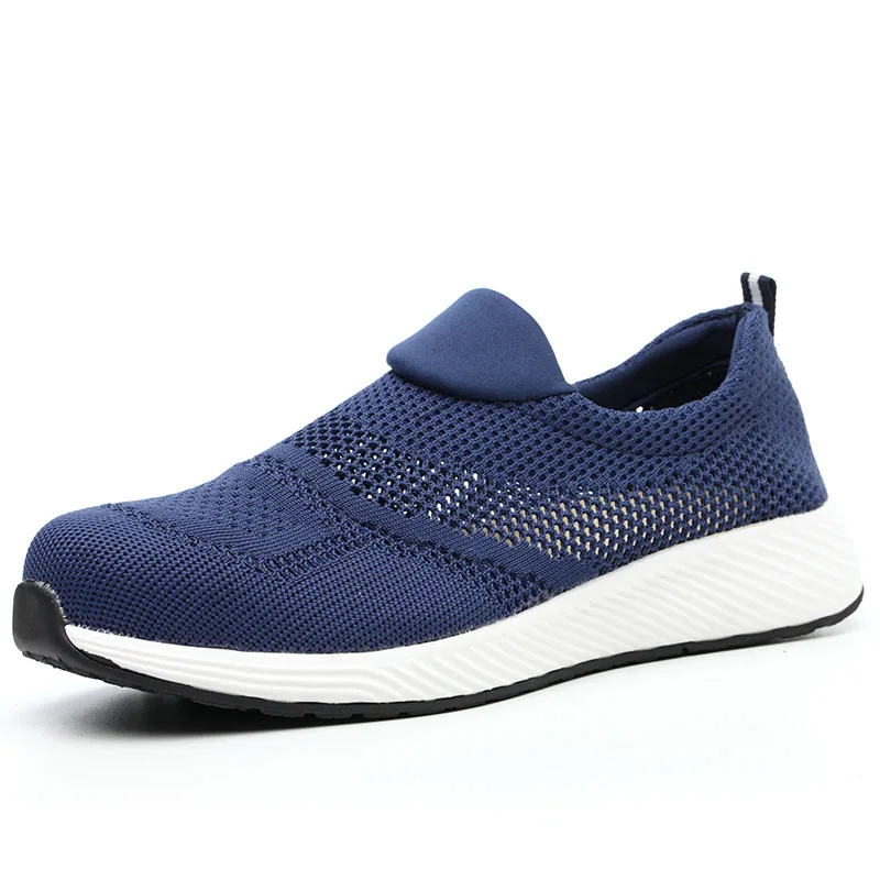 Summer Lightweight Steel Toe Cap Deodorant Mesh Wear-resistant Non-slip Safety Shoes Men's and Women's Shoes Large Size 36-46