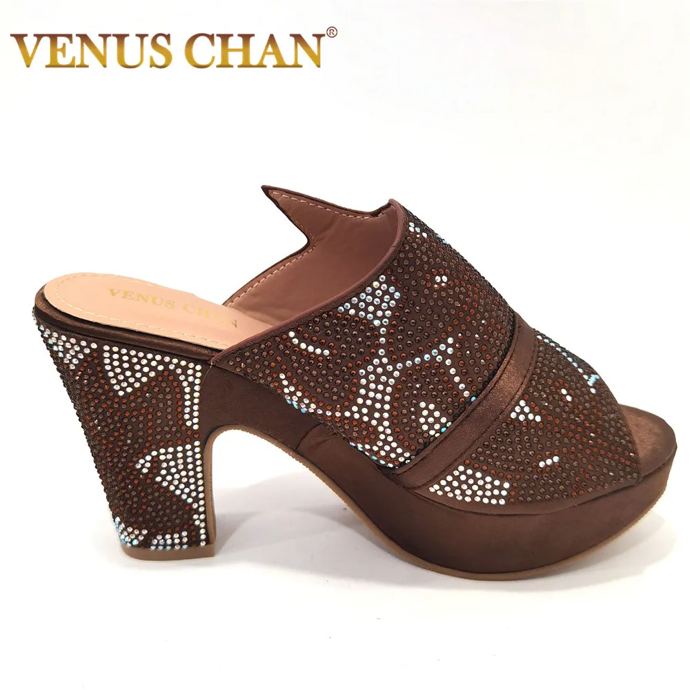 

Обувь Venus Chan с пряжкой на ремешке для невесты свадебное банкетное платье женская обувь с острым носком женские туфли и сандалии в африканском стиле женская обувь