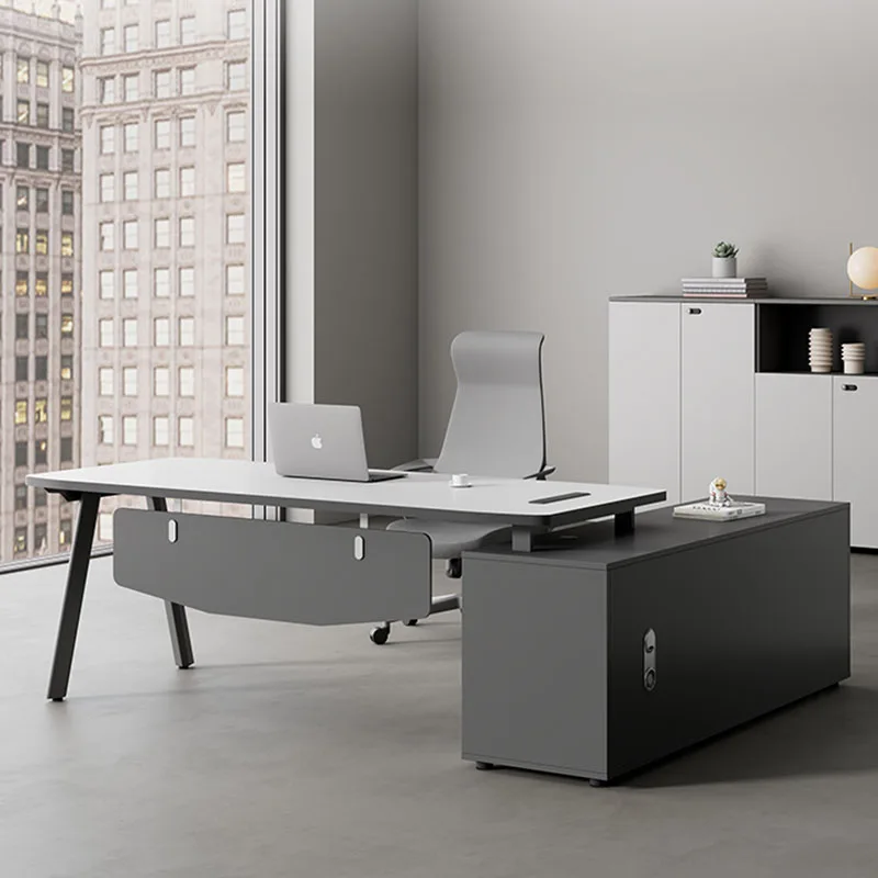 Minimalist Luxury Office Desk Standing Storage Reception Executive Computer Desks European Supplies Mesa Escritorio Furniture computer conference office desks minimalist standing extender luxury office desks drawers shelves escritorio desk supplies