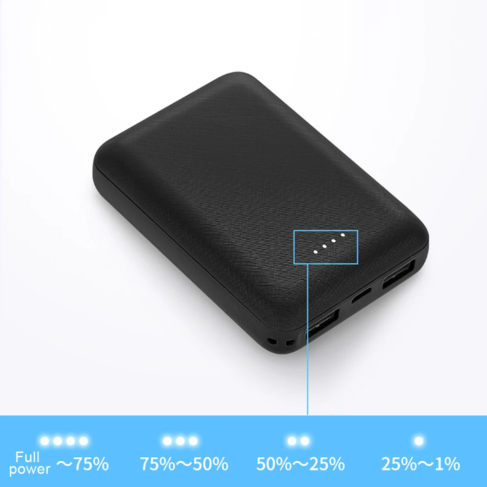 20000mAh Power Bank Portable USB Charger Fast Charging External Battery Pack For Heating Vest Jacket Scarf Socks Glove Equipment