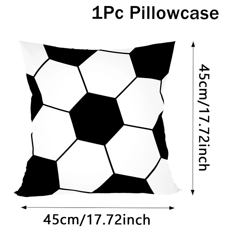 1pc Fußball Fußball Wurf Kissen Fall Kissen Abdeckung für Home Sofa Schlafzimmer Zimmer Dekor Sport Fußball Thema Geburtstag Party decor – Detail 10