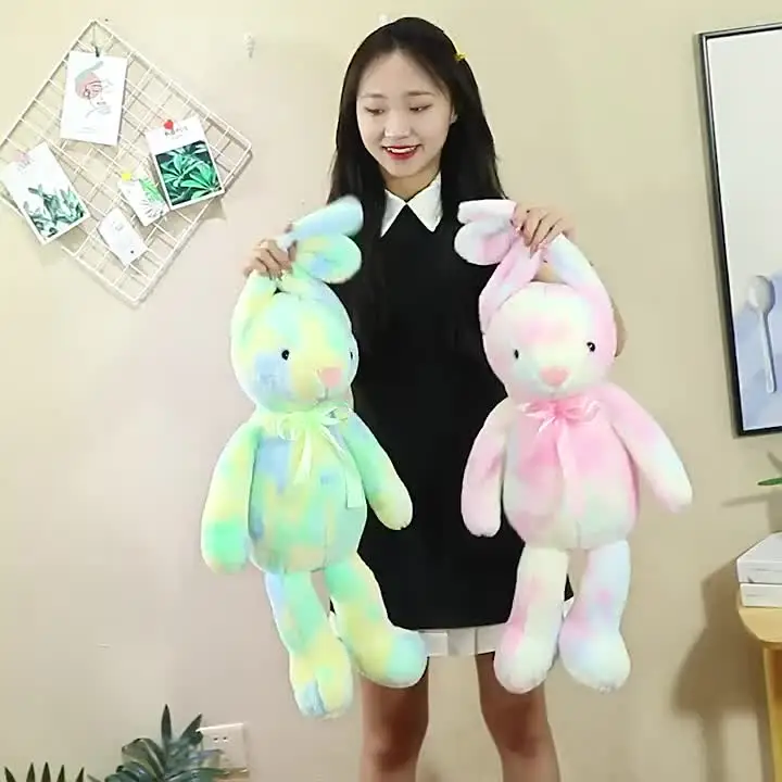 子供のためのカラフルなぬいぐるみウサギ,虹の形をしたぬいぐるみ