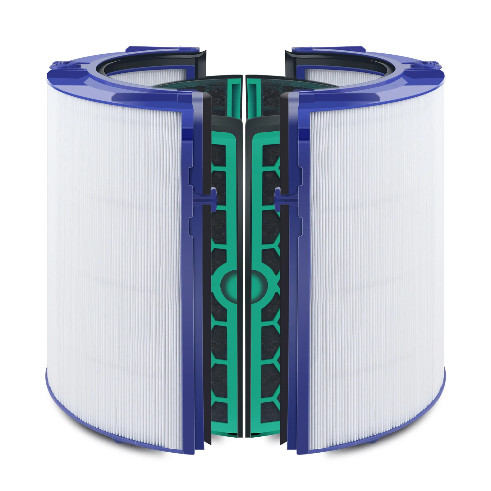 Фото Сменный фильтр для Dyson HP04 TP04 DP04 TP05 DP05 очиститель воздуха Герметичный двухступенчатый 360 ° чистый охлаждающий вентилятор комбинированный стеклянный фильтр HEPA №3