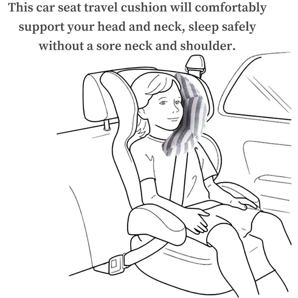 Children Car Pillow Neck Support Headrest Cushion Pad Baby Car Safety Seat Belts Sleeping Pillow Kids Shoulder Safety Headband images - 6