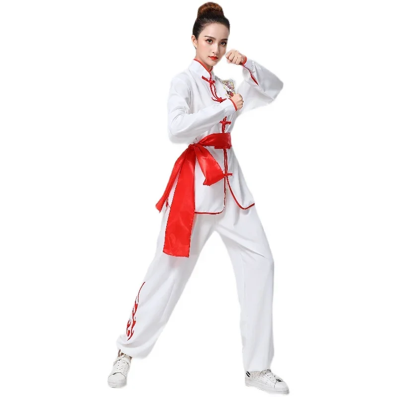 Martial Art Uniform Kung Fu Suits Tai Chi Clothing Chinese Traditional Folk Clothing Taiji Wushu Outdoor Walking Mor