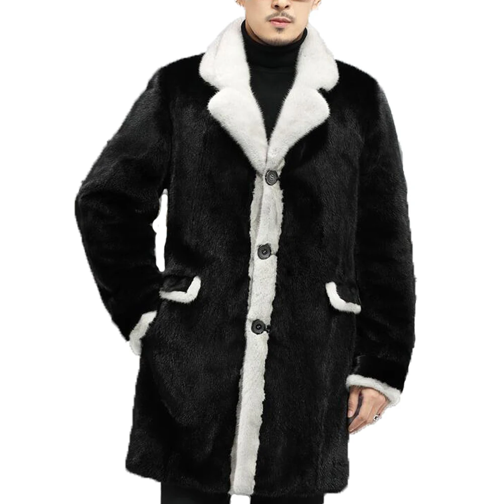 DennyDoraMensNaturalFurCoatsMinkFurCoatMensWinterCoat