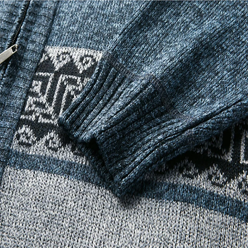 Knitted Cardigan For Men in Autumn and Winter Korean Sweater Stand Collar Joker Casual Coat Autumn Men's Coat 5
