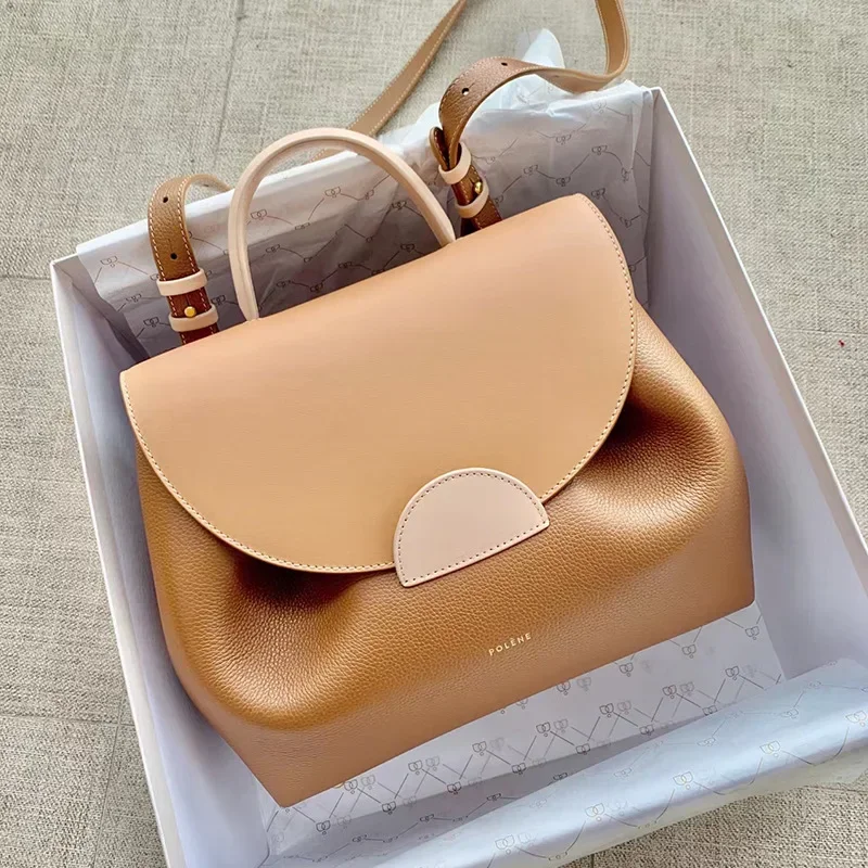 

Designer Luxury Fashion Women New Classic Handbag Women's Handbag Crossbody Bag Designer Leather Handbags Litchi Square BagCamel