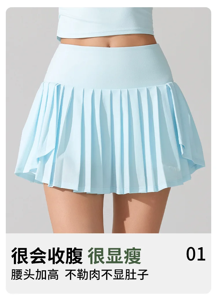Pleated Tennis Skirt for Women with Pocket Shorts Women's High Waisted Lightweight Athletic Golf Skorts Skirts with Lining
