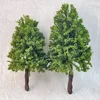 Creative handmade DIY building model Sandtable model tree height 10-28cm model green tree train railway railroad layout 1:87 5