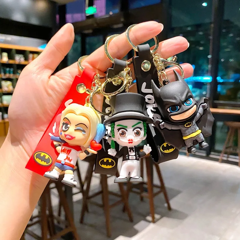 Anime Dc Universe Portachiavi Batman Joker Harley Quinn Figura Portachiavi Gioielli Portachiavi Pendente Giocattolo Regalo Di Halloween Per Gli Amici