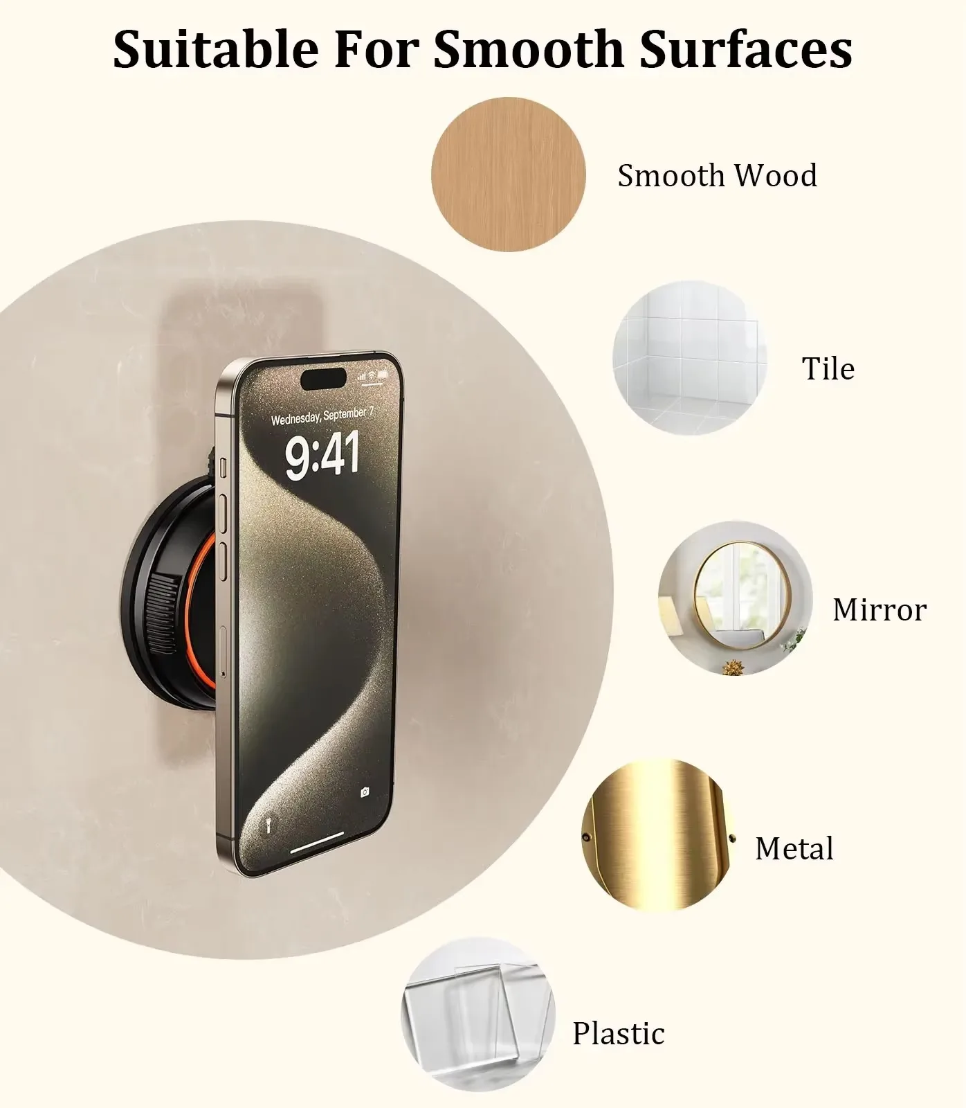 Eary Desktop Suction Cup Phone Stand Angle Adjustable Base Rotatable Holder Magnetic Car Bracket Mount Dashboard iPhone Samsung