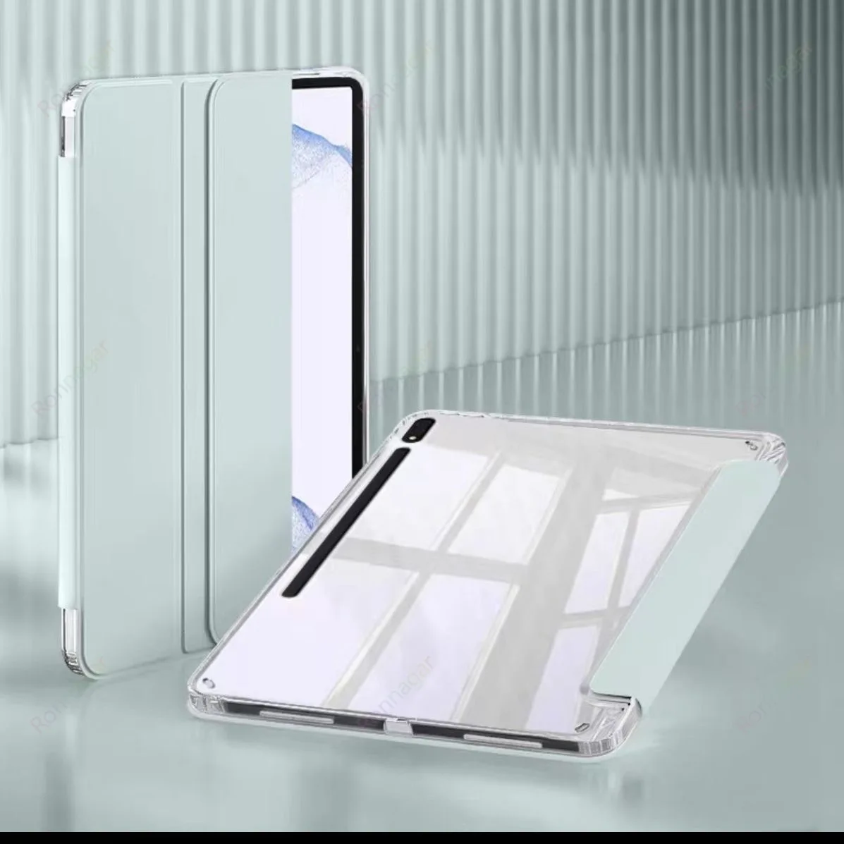 Hybrid Slim Tablet Case with S Pen Holder and Cover