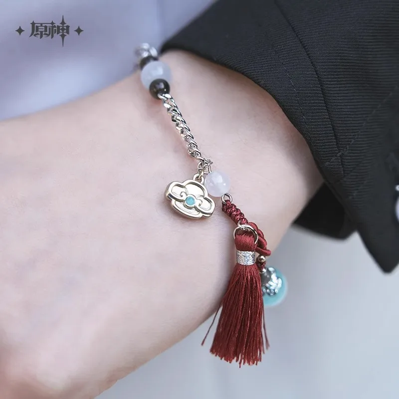 [Genuine] Shenhe Bracelet MiHoYo Official Original Genshin Impact Shenhe Theme Impression Headwear Comb Woman Cosplay Xmas Gifts
