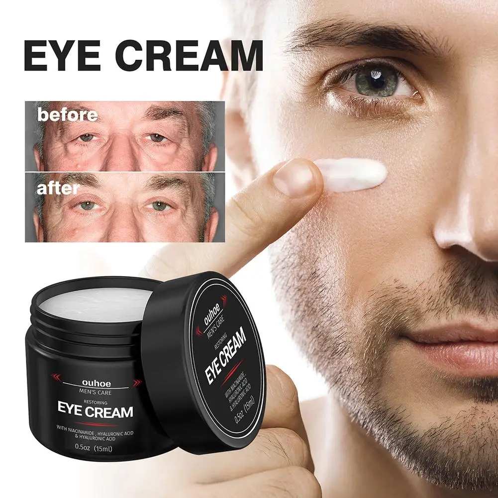 

Men Eye Cream Anti Wrinkle Anti Aging Face Creams Hyaluronic Acid Moisturizing Firming Fine Lines Brightening Facial Skin Care